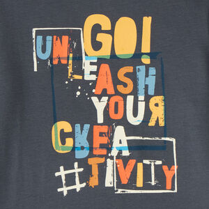 T-shirt à manches longues garçon avec imprimé fantaisie 