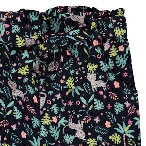 Παντελόνι φαρδύ με δέσιμο και φαντεζί σχέδιο για bebe κορίτσι 