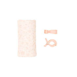 Μουσελίνα 120x120 Sweet Blush 100% βαμβάκι & 2 κλιπ καροτσιού All4Ella  