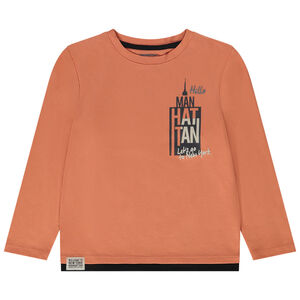 T-shirt μακρυμάνικο print Manhattan για αγόρι 