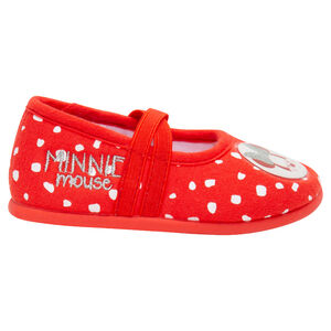 Βελουτέ χαμηλά παντοφλάκια με πουά μοτίβο σε όλη την επιφάνεια 