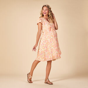 Φόρεμα τύπου ρόμπας για θηλασμό με floral σχέδιο για γυναίκες 