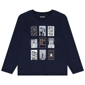 T-shirt manches longues en jersey print fantaisie garçon 