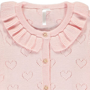 Ζακέτα μακρυμάνικη από πλεκτό φαντασία για κορίτσι μωρού 