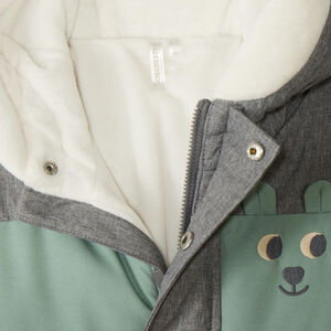 Αδιάβροχη combi pilote με επένδυση για μωρό αγόρι με διαφορετικά τελειώματα ανάλογα με την ηλικία 