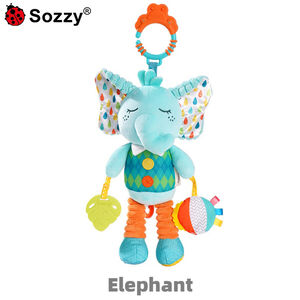 Κρεμαστό Παιχνίδι με Ήχους & Μασητικό – Ελεφαντάκι 