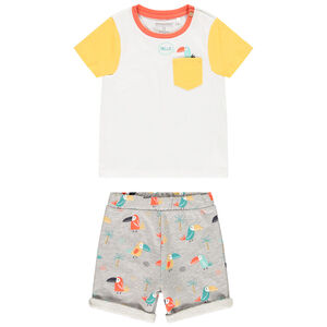 Σετ πλαζ t-shirt και σορτς με σχέδια Toucan/Φοίνικας Main Σετ πλαζ t-shirt και σορτς με σχέδια Toucan/Φοίνικας
