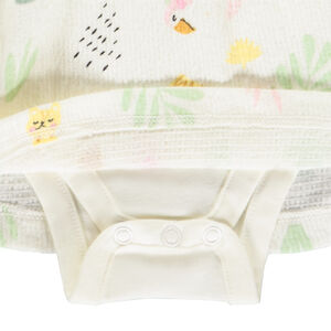 Φόρεμα body 2 σε 1 με σχέδιο ζούγκλας για μωρό κορίτσι 