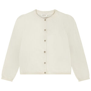 Ζακέτα από πλεκτό μονόχρωμο και lurex για κορίτσι 