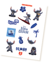Δωρεάν αυτοκόλλητα Stitch