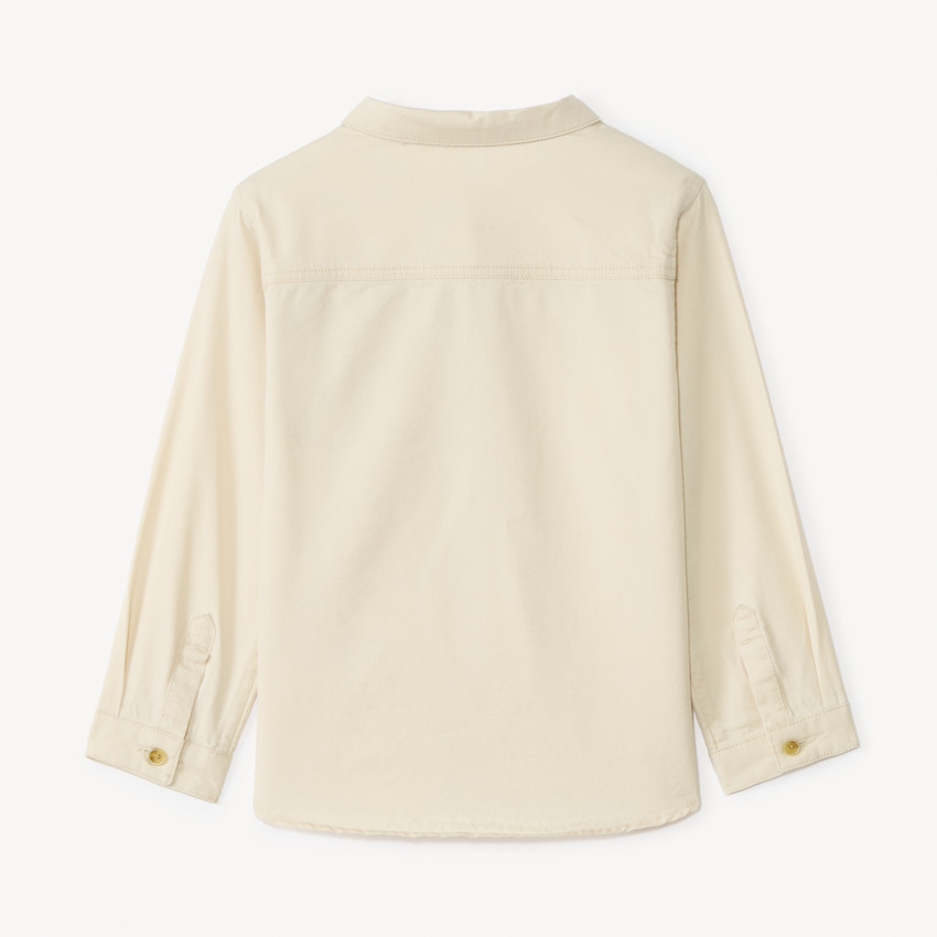 Chemise manches longues avec étiquette pour bébé garçon 