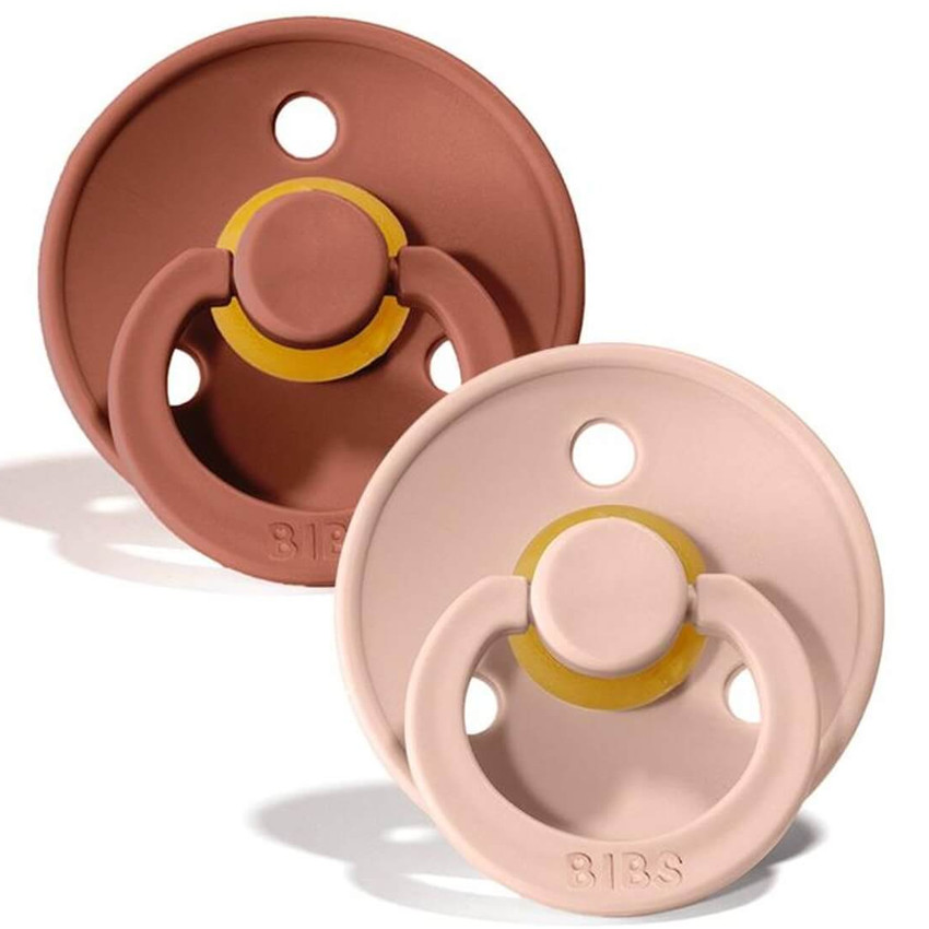Bibs Πιπιλες Colour Round-2 Pack-Woodchuck/Blush No2 