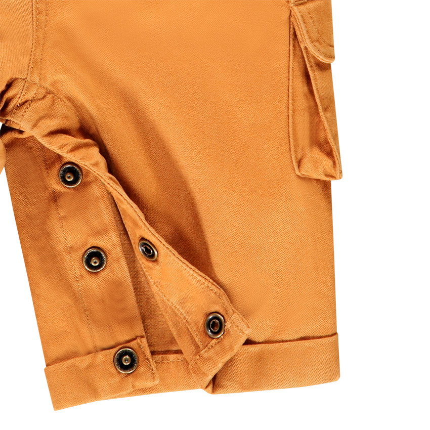 Σαλοπέτα κίτρινη βαμβακερή με τσέπες για bebe αγόρι 