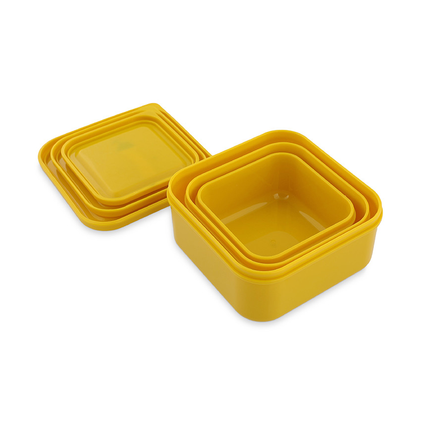 Σετ από 3 κίτρινες lunchbox gigognes Mr. Lion 