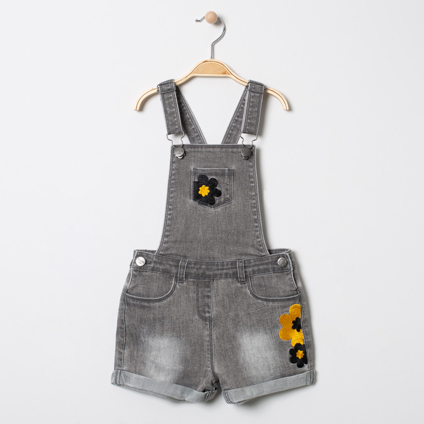 Σαλοπέτα effet used με λουλούδια κεντημένα για κορίτσι 