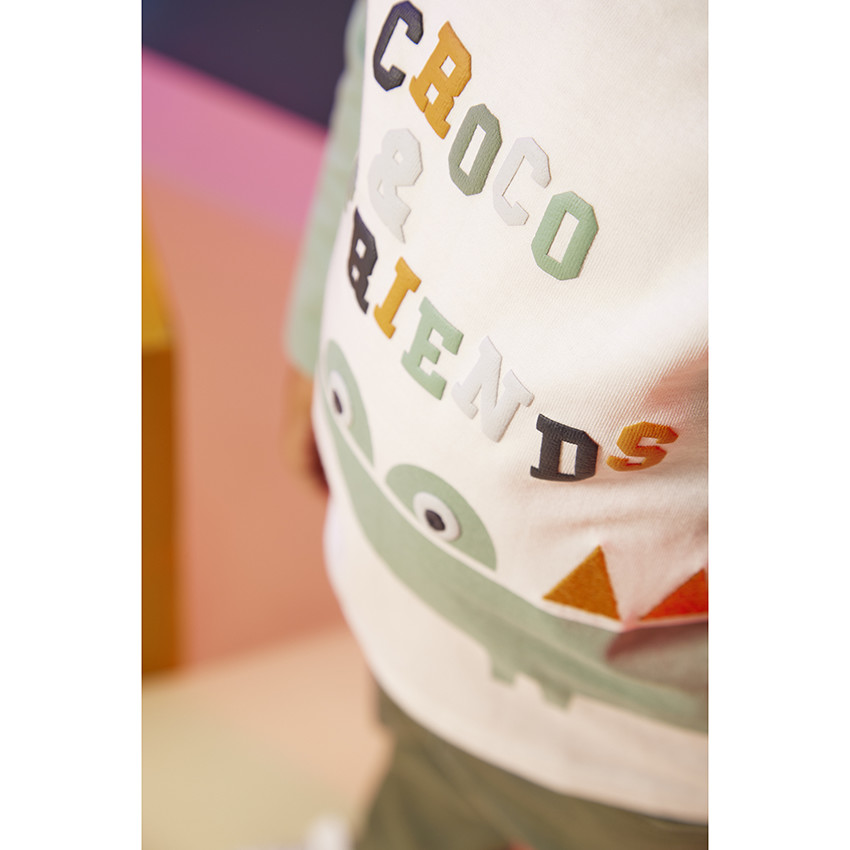 Μακρυμάνικο μπλουζάκι από jersey με φαντεζί σχέδιο για bebe αγόρι 