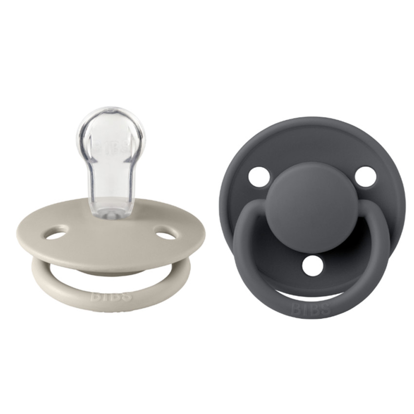 Πιπιλες Bibs De Lux 2Pack. Silicone Dusty Sand/Iron One Size 