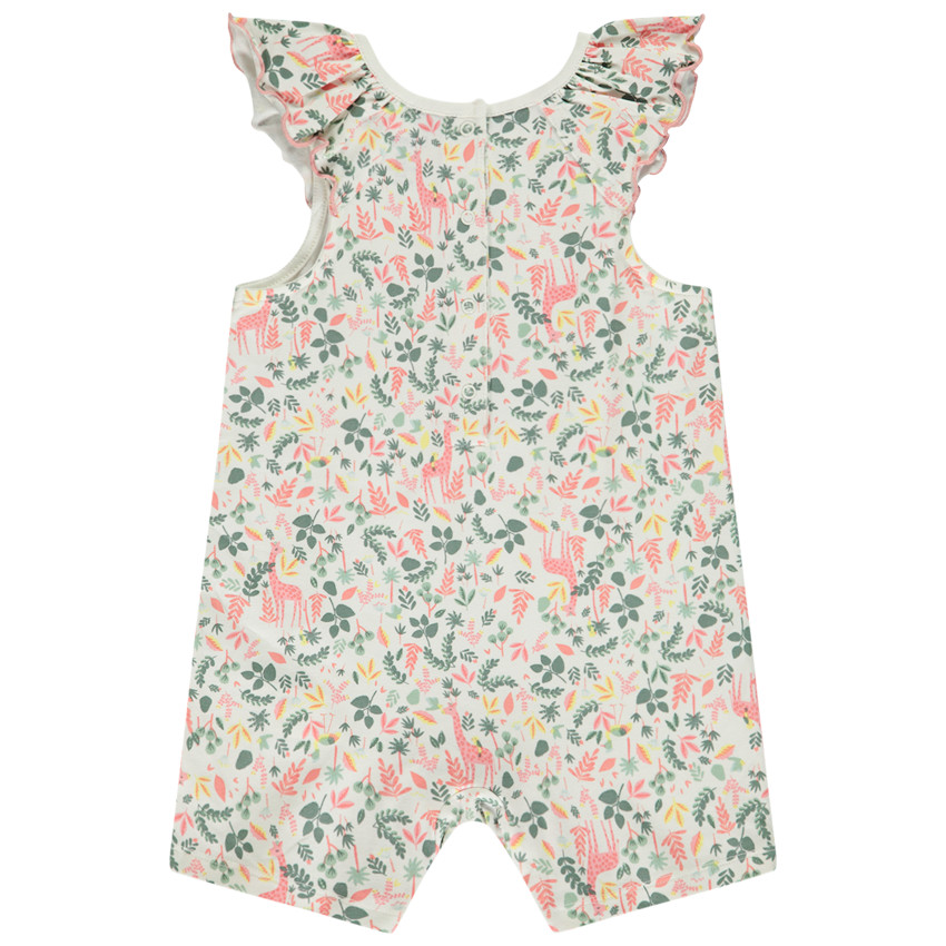 Σετ από 2 κοντές ολόσωμες φόρμες Tanzanie για bebe κορίτσι 