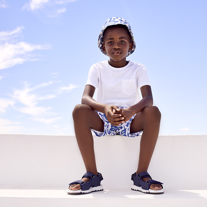 T-shirt κοντομάνικο με τσέπη και σχέδιο φοίνικα 