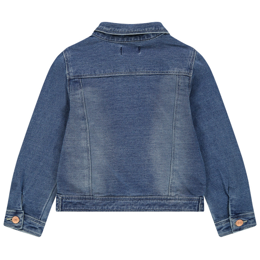 Φανελένια ζακέτα με φθαρμένη όψη και τσέπες 