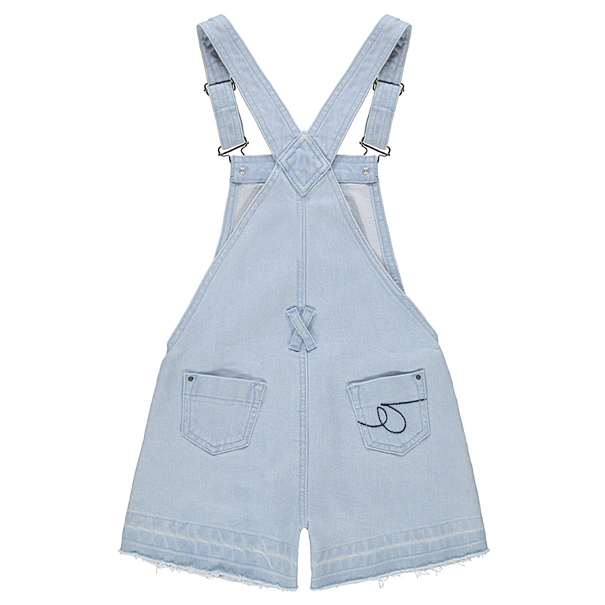 Κοντή τζιν σαλοπέτα με used όψη και φαντεζί πριτσίνια 