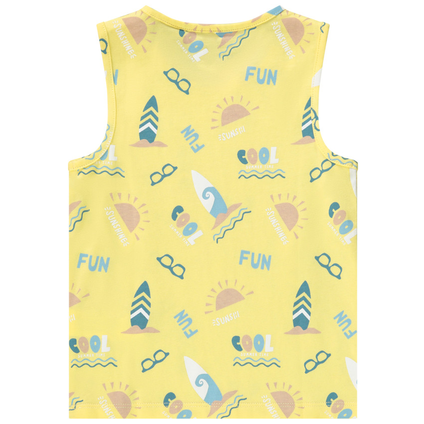 Αμάνικο μπλουζάκι από jersey με φαντεζί σχέδιο για bebe αγόρι 