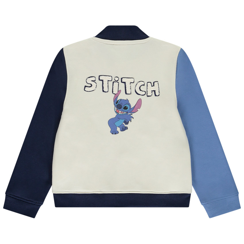 Veste style bomber effet colorblock Stitch Disney pour garçon 