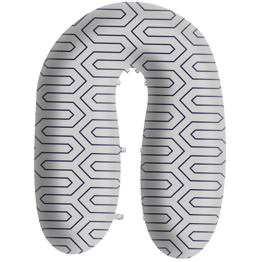 Μαξιλαρι Comfort Θηλασμου 3 In 1 Maze (Β) Γκρι 65X42X18 GRECOSTROM 