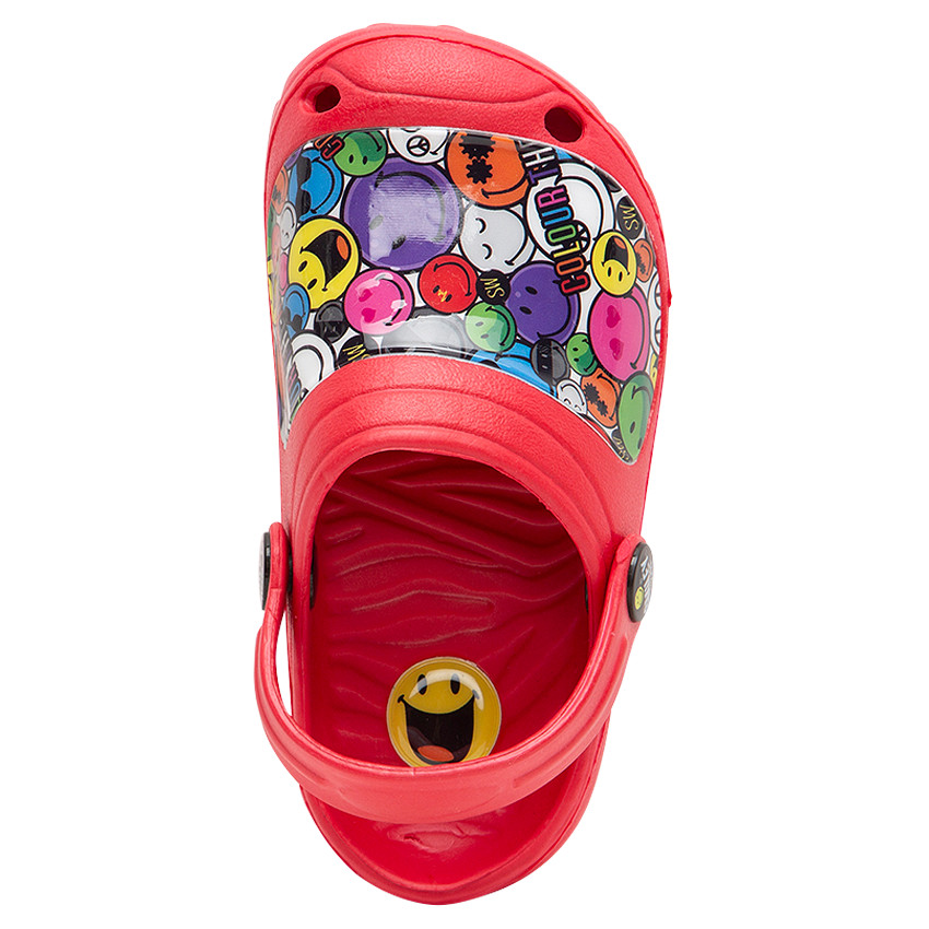 Σαμπό EVA με στάμπες Smiley, σε νούμερο 28 έως 35 