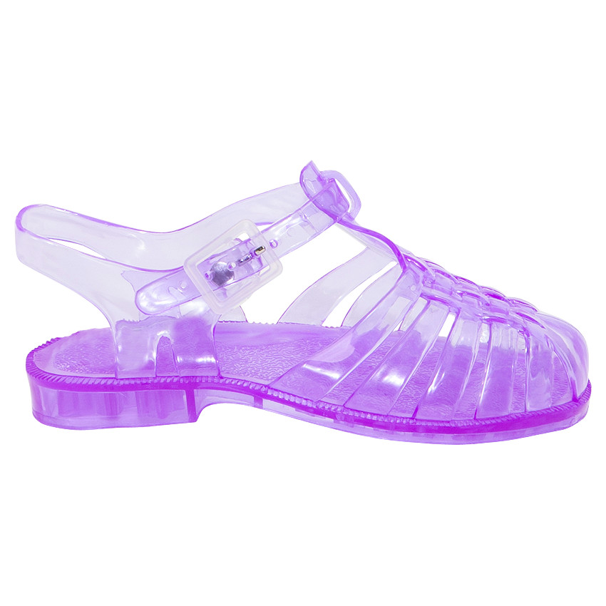 Διάφανα πεδιλάκια παραλίας σε βιολετί χρώμα 