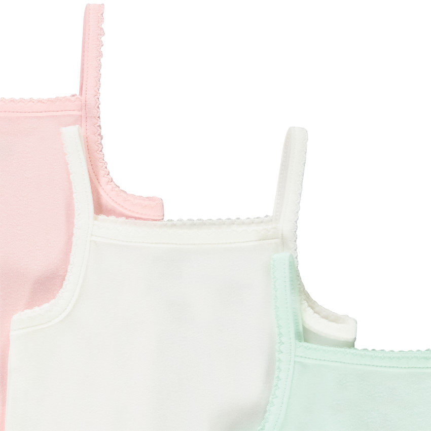 Σετ από 3 μονόχρωμα κορμάκια αμάνικα για bebe κορίτσι 