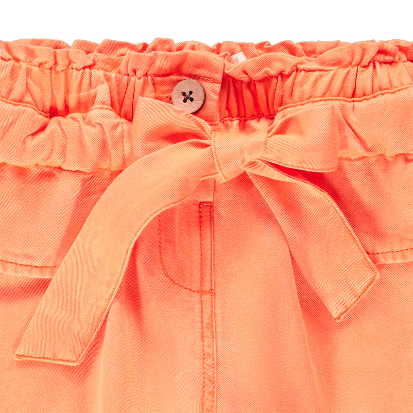 Short en toile uni pour fille Main Short en toile uni pour fille