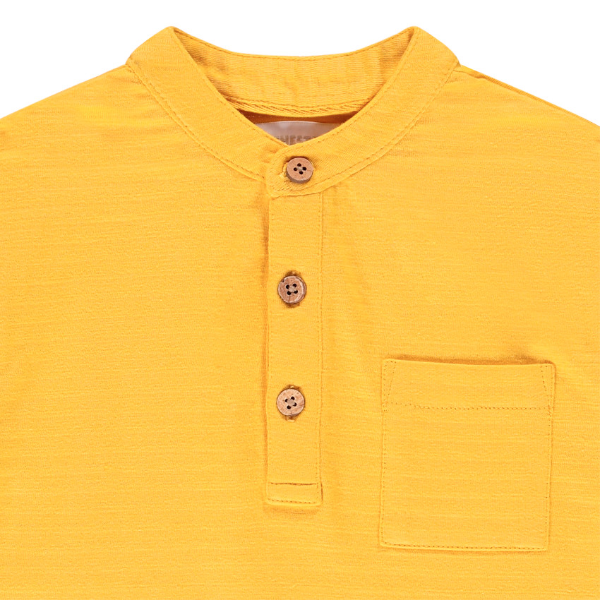 T-shirt κοντομάνικο σε jacquard για αγόρι Main T-shirt κοντομάνικο σε jacquard για αγόρι