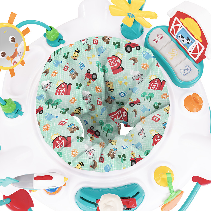 Balancelle et jumper d'activités 2 en 1 avion Farm Explorers 