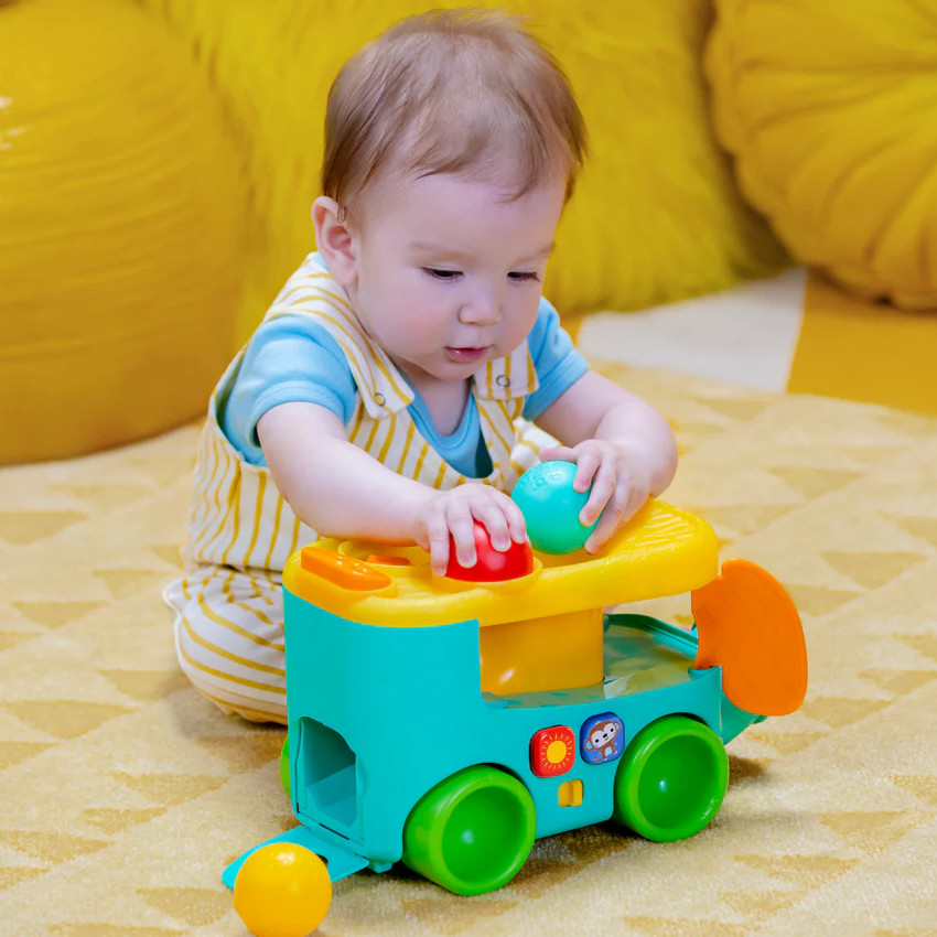 Παιχνίδι Ball Play Toy Pop&Roll Safari Bus Bright Starts Bb  