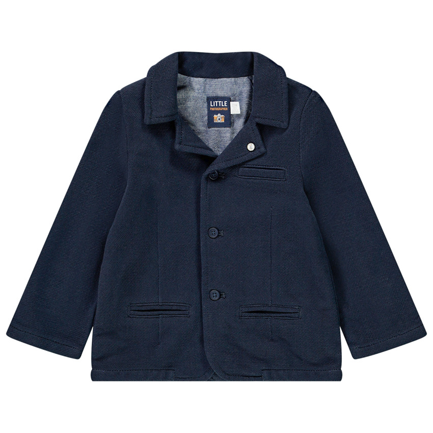 Blazer en toile uni de cérémonie pour bébé garçon 