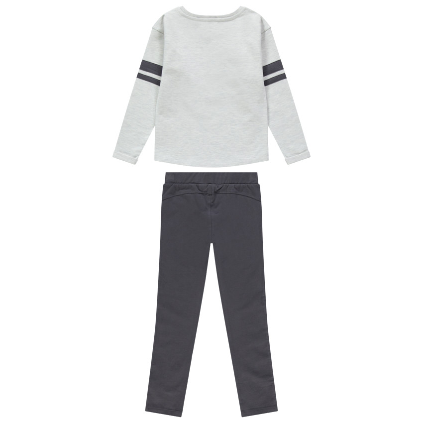 Jogging δίχρωμο με μήνυμα για κορίτσι  Additional Jogging δίχρωμο με μήνυμα για κορίτσι