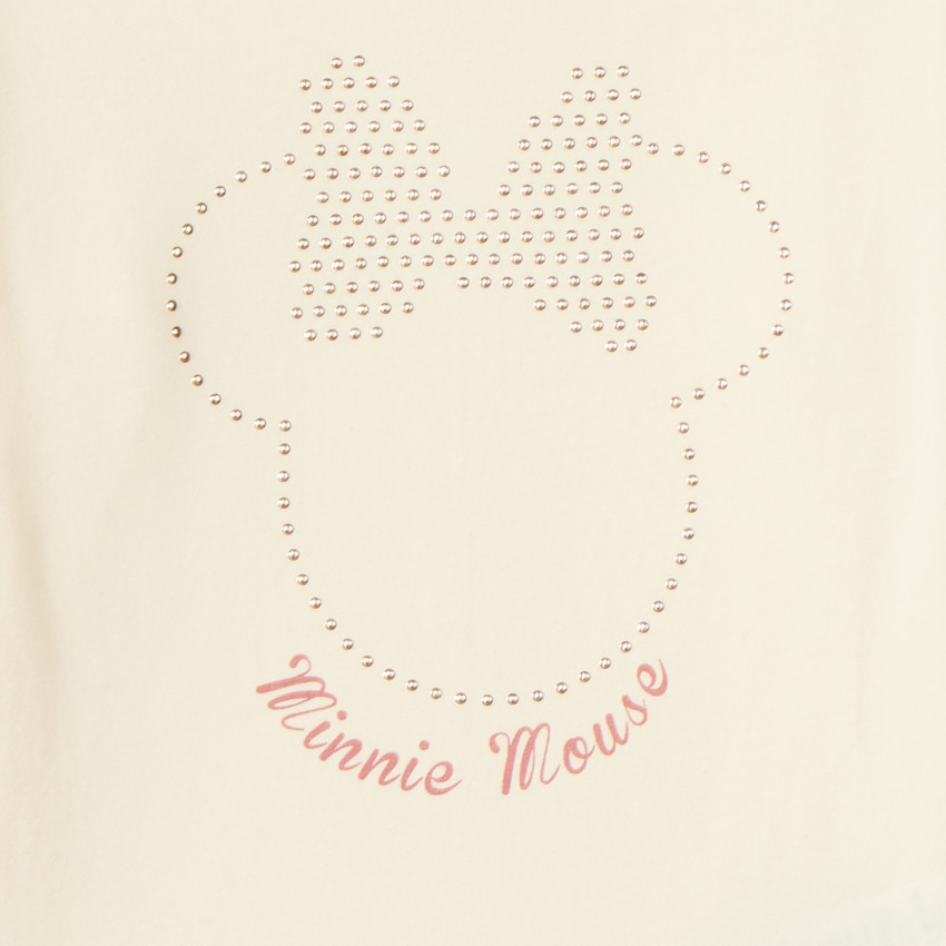 T-shirt à manches longues pour fille avec strass Minnie Disney 