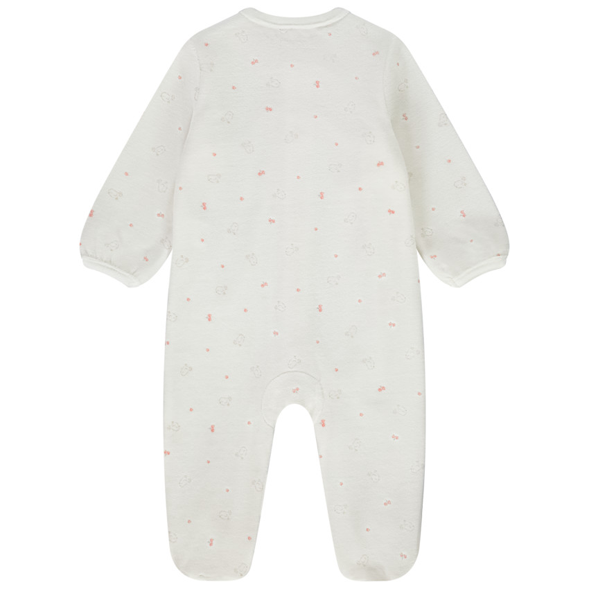 Φορμάκι βελουτέ με φαντεζί σχέδιο για bebe κορίτσι 