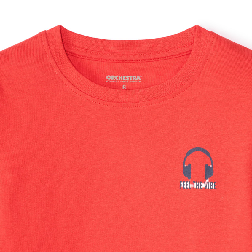 Σετ από 3 μακρυμάνικα t-shirts print casque για αγόρι 