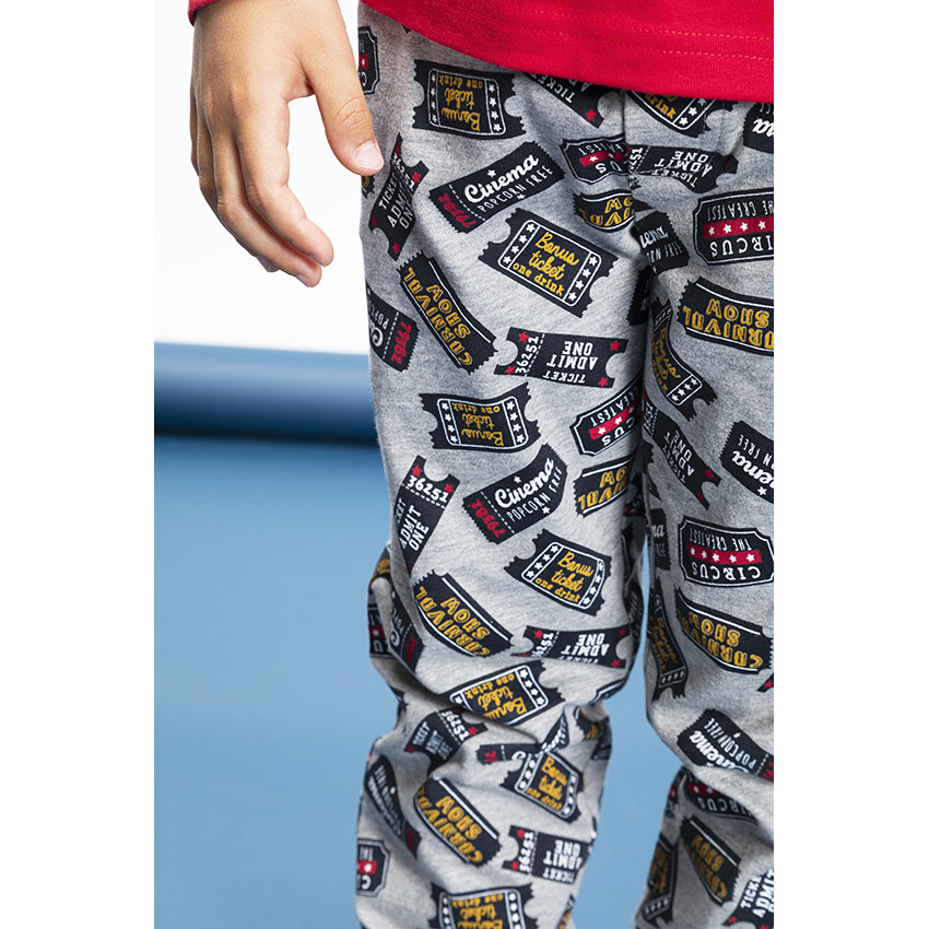 Pyjama 2 pièces manches longues print garçon 