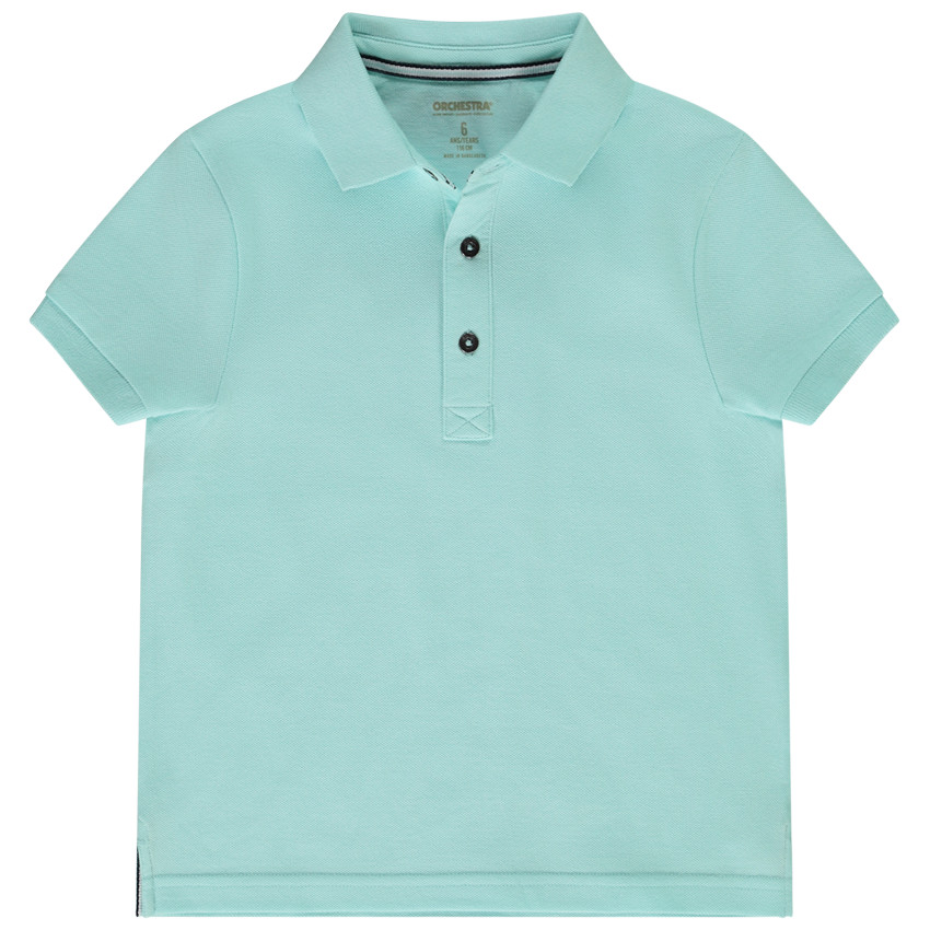 Πόλο κοντομάνικο μονόχρωμο για αγόρι 