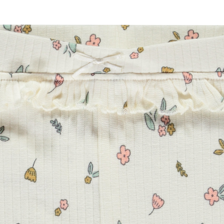 Μακρύ σλιπ με βολάν και φαντεζί σχέδιο για bebe κορίτσι 