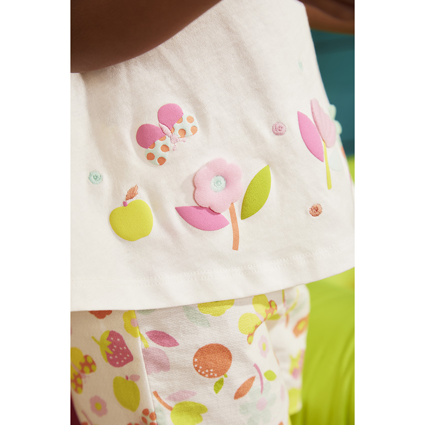 Σετ 2 τμχ. με σορτς με σχέδιο για μωρό κορίτσι 