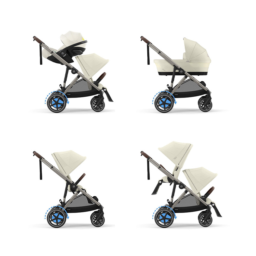 Ηλεκτρικό καρότσι με καλάθι e-Gazelle S ταμπά/βεζέλ μπέιτ. 