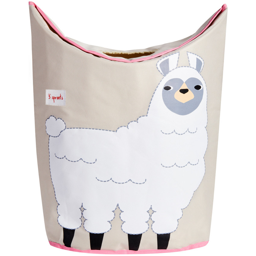 3 Sprouts καλάθι για τα άπλυτα Laundry Hamper Llama White 