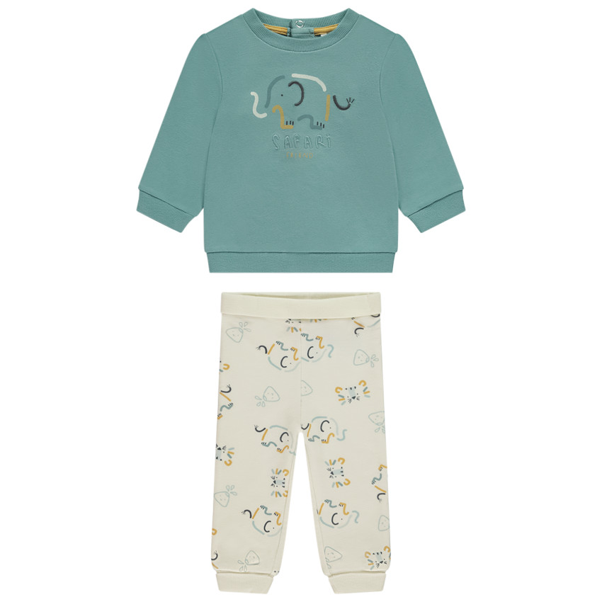 Σετ jogging molleton σχέδια ελέφαντας για bebe αγόρι 