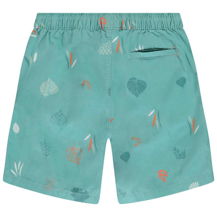 Βερμούδα με φαντεζί σχέδιο φύλλων για αγόρι 