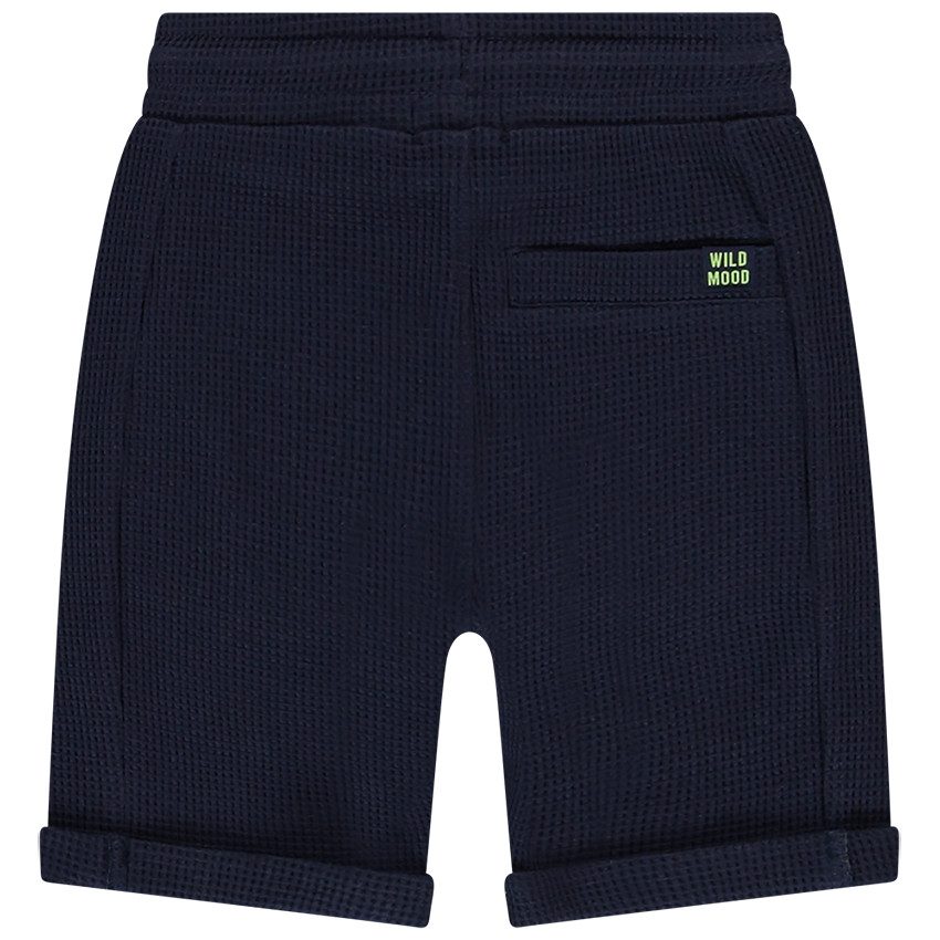 Bermuda en maille nid d'abeille uni pour garçon  Additional Bermuda en maille nid d'abeille uni pour garçon