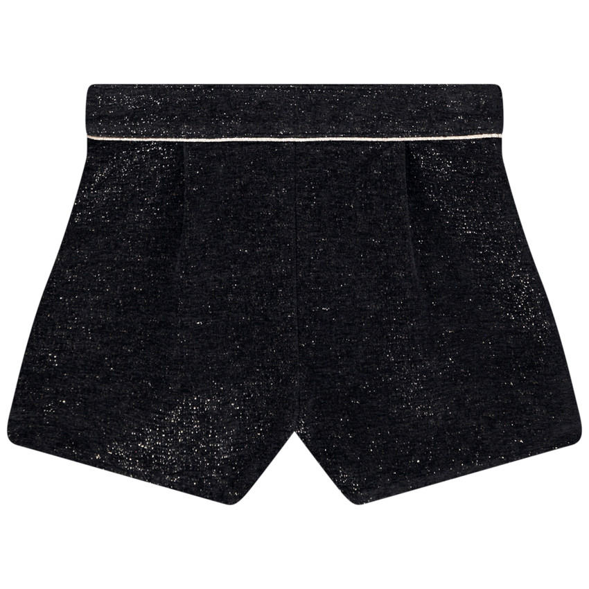 Short en jacquard avec liserés brillants pour fille   Additional Short en jacquard avec liserés brillants pour fille